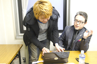 コメントを書く八木沼さん